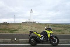 第31回目の「鵜ノ子岬→尻屋崎」。尻屋崎の灯台前に到着