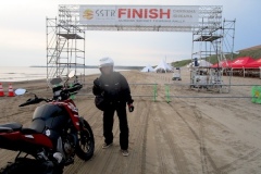 SSTRの第1弾目。千里浜にゴール