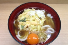 八戸駅の「かき揚げ天ぷらうどん」