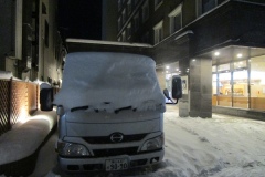 青森駅前の「東横イン」を出発