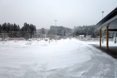 奥津軽いまべつ駅の駅前広場