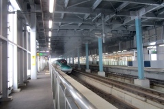 北海道新幹線の木古内駅で下車