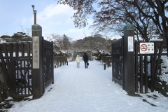 五稜郭の箱館奉行所の入口