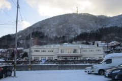 ここは箱館山の麓の谷地頭温泉