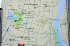 羽後本荘駅周辺の案内図