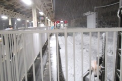 新発田駅の白新線のホーム