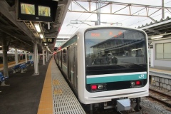 いわき駅からは常磐線の水戸行に乗る