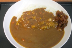 水戸駅のホームで「カレーライス」を食べる