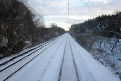 八戸を出ると雪が多くなる