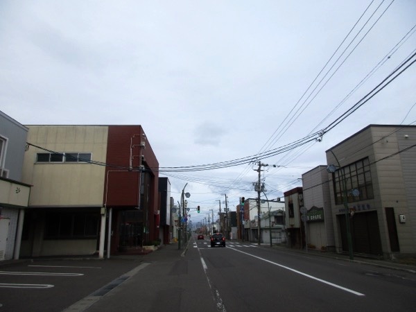 長万部の町並み