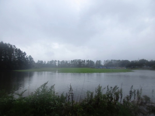 台風18号の大雨で十勝の平原は水びたし