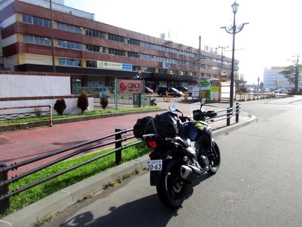 釧路駅前に到着