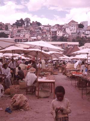 首都タナナリブの市場