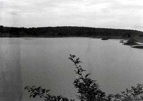 コンゴ川最上流部の人造湖