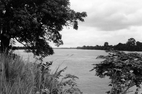 ランバレネを流れるオグエ川
