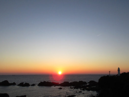 潮岬の夕日