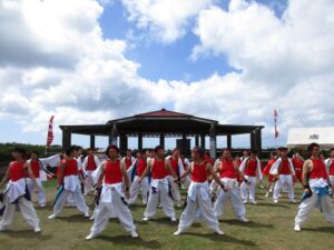 長串山公園での「最西端ミーティング2019」のイベント開始