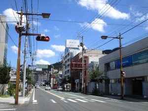佐田岬半島入口の八幡浜
