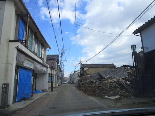 飯田の古い町並みは大きな被害を受けている