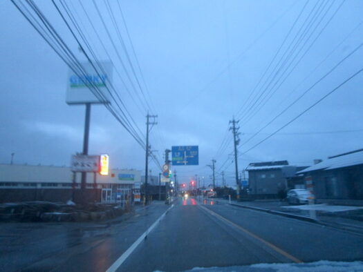 志賀町では雪が降った