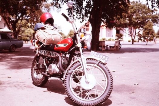 スズキハスラー250
　六大陸周遊
　1973年〜74年