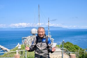 やってきました龍飛崎。北海道がよく見える