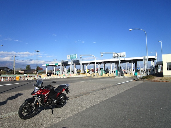 安曇野ICから長野道に入る