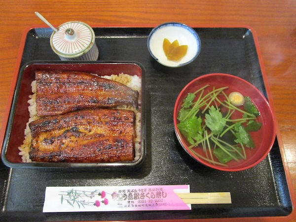 「うゑ松さくら寿し」の「うな重」