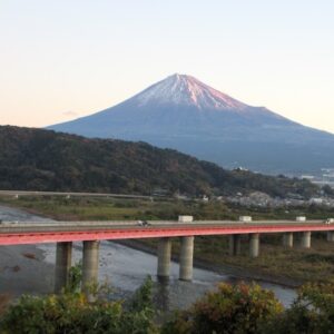 富士川SAから見る富士山