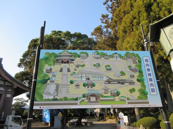 豊川稲荷の境内案内図