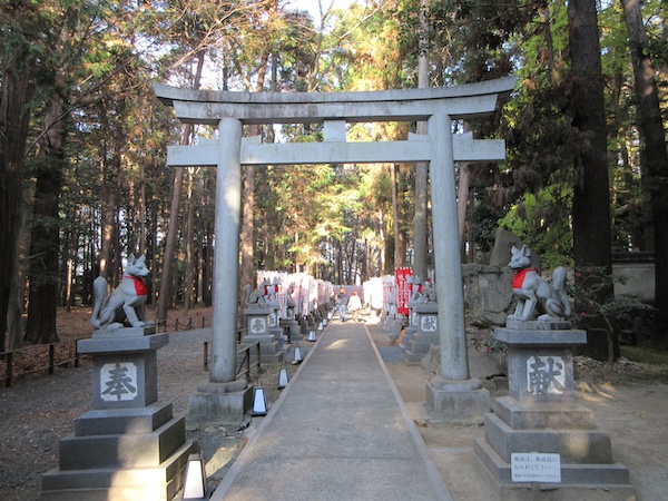 豊川稲荷の狐塚への参道