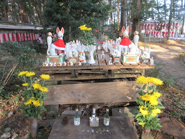 狐が祀られている