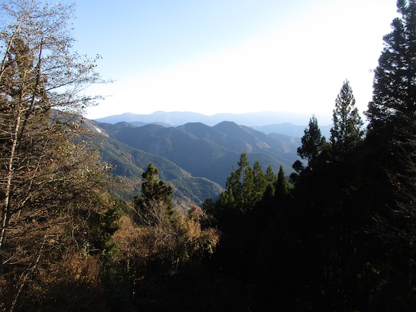 笠張峠近くからの眺め