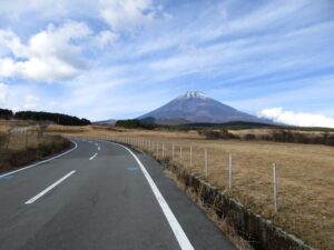 十里木高原から見る富士山